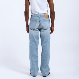 Jeans amples vintage pour hommes OEM, coupe décontractée, jambe large, denim délavé, streetwear, hip hop, pantalon en jean pour hommes - Product Image 3