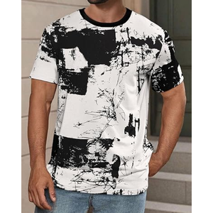 Camiseta gráfica de hip hop para hombre, informal, de manga corta, con estampado moderno y estilo hipster, para streetwear. - Product Image 4
