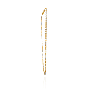 Collier pendentif cercle en or jaune 14 carats avec diamant de laboratoire taille brillant, design étoile ouverte, en métal lourd, tendance, pour homme, mariage - Product Image 3