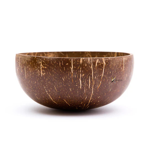 Bol en coque de noix de coco écologique du Vietnam, style bohème vintage, technique personnalisée, taille jumbo 13-15 cm, en coque de noix de coco brute. - Product Image 1