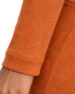 <b>Rust</b> Orange Women Two Piece Yoga Set Zip Crop <b>Top</b> And High Waist Flared Pants Embroidery Fitness Gym Wear Custom Manufacturer - Product Image 6