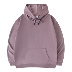 Wholesale Unisex Oversized Hooded <b>Sweatshirt</b> Solid Color Knitted Cotton Casual Pullover Autumn Wear - Product Image 6