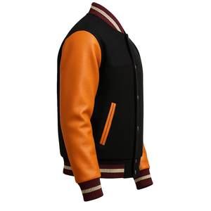 Chaqueta Bomber Universitaria de Tallas Grandes para Hombre, Chaquetas de Invierno Personalizadas con Cuello Alto y Estilo Letterman, Venta al por Mayor - Product Image 5