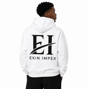 Sweat-shirt à capuche unisexe personnalisé avec logo, impression sérigraphique, poche kangourou - Product Image 4