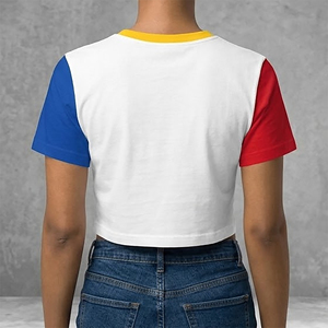 T-shirt court d'été en jersey 100 % coton pour femme, col rond, personnalisé OEM/ODM, avec logo sérigraphié, séchage rapide et respirant - Product Image 3