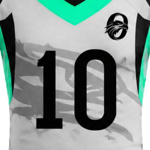 Ensemble de football américain gris-vert, maillot à manches courtes et short assorti, vêtements de sport confortables pour l'entraînement et la compétition - Product Image 5