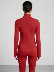 Women's <b>Lightweight</b> Full Zip Active <b>Jacket</b> Long Sleeve Sportswear Fitness Training <b>Running</b> <b>Jacket</b> - Product Image 2