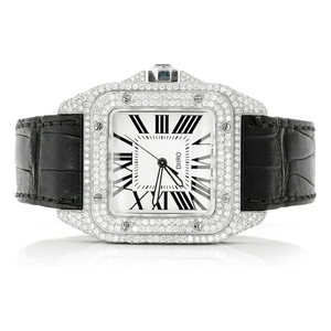 OEM ODM Luxury Mechanical Watch for Men Stainless Steel <b>Square</b> Dial High Quality Analog Dial Moissanite Watch - Product Image 3
