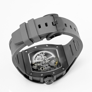 Reloj de Diseño JC-9-190G-35, Resistente al Agua, con Correa de Silicona y Acero Inoxidable, Esfera Esqueleto, Movimiento Mecánico Automático - Product Image 6