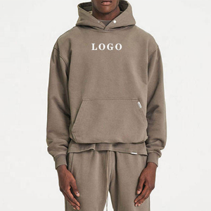 Survêtement en coton surdimensionné en éponge française unisexe Ensemble de jogging pour hommes Streetwear Survêtement personnalisé pour homme 100% coton - Product Image 2