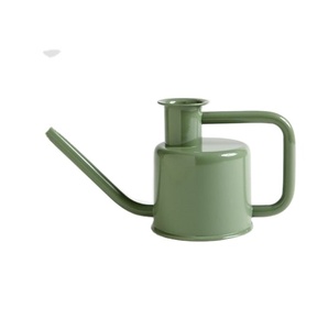 Regadera de Metal de decoración del hogar para flores y plantas, decoración de jardín, elegante caña de agua verde oscuro - Product Image 1