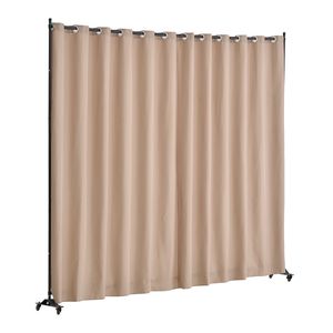 Divisorio Portatile a 3 Pannelli con Ruote, Paravento Autoportante per Privacy, Tenda Divisoria per Ufficio - Product Image 2