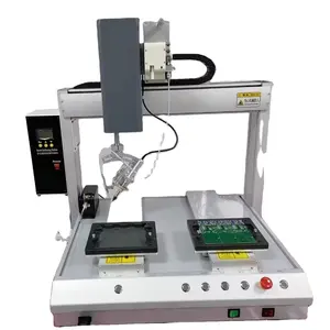 双工作平台焊接设备自动焊接机双铁头焊接系统PCB焊接机器人