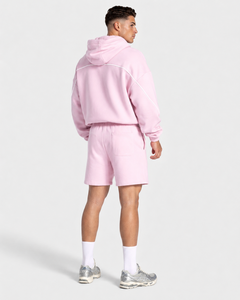 <b>Men's</b> Solid <b>Pink</b> Cotton <b>Shorts</b> With Pockets Elastic Waist Casual <b>Short</b> Length Breathable Woven Fabric Mid Rise <b>shorts</b> - Product Image 5