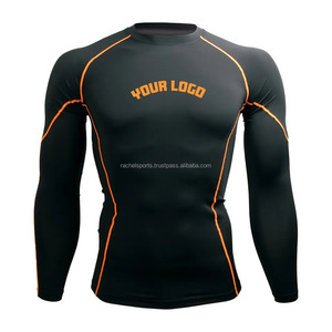 Mma Bjj Rash Guard Rash Guard de conception personnalisée en gros Sublimation imprimé Logo personnalisé Rash Guard - Product Image 1