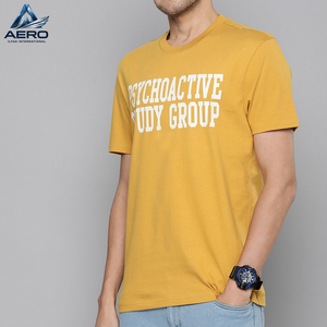 T-shirts vintage à col rond pour hommes, vente en gros, tendance, grandes tailles, nouvelle arrivée, vêtements décontractés, impression de logo personnalisée, t-shirts faits à la main - Product Image 1