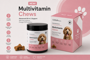 Compléments multivitaminés premium à mâcher pour chiens et chats – Soutien quotidien pour la santé de toutes les races – Favorise la peau, le pelage, l'immunité et le bien-être – OEM - Product Image 4