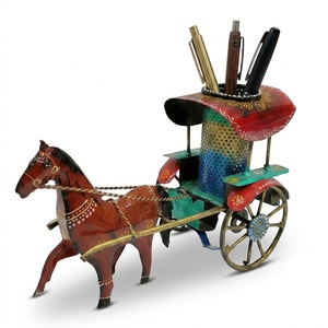 Carioca Handmade High Quality Metal <b>Pen</b> Holder with <b>Animal</b> Pattern Irregular Shape-Modern Home Decor Tabletop Office Supplies - Product Image 1