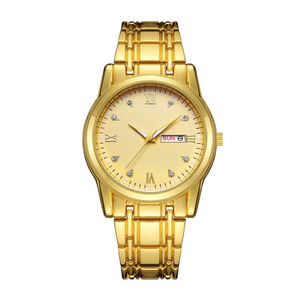 Montre automatique de luxe avec lunette et cadran dorés, idéale pour les occasions décontractées, professionnelles ou les banquets - Product Image 2
