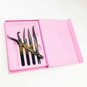 แหนบต่อขนตาสแตนเลสคุณภาพสูง ทนทาน พร้อมปลายไฟเบอร์ บรรจุภัณฑ์และโลโก้แบบกำหนดเองได้ เป็นมิตรต่อสิ่งแวดล้อม - Product Image 3