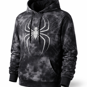 Wholesale Custom <b>Lightweight</b> Breathable 100% Cotton Spider <b>Hoodie</b> with Drawstring-Factory Direct Supplier for Bulk Orders - Product Image 3