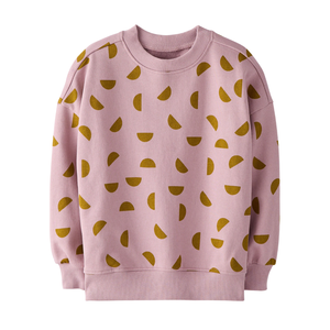 Sudadera Casual de Punto para Niños, Estilo Holgado, Felpa Francesa, Estampado Completo, Hombros Caídos - Product Image 6