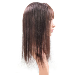 Cosmo Korea Premium Remy Human Hair Wig (10x10)-14 Inch <b>Medium</b> Length Silky Straight Soft Touch Natural Look Lightweight Daily - Product Image 5