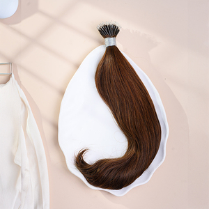 Extensions de cheveux permanentes à fusion sur fil métallique à pointe nano, 100 % cheveux humains indiens, texture ondulée naturelle, sans colle ni chaleur - Product Image 3