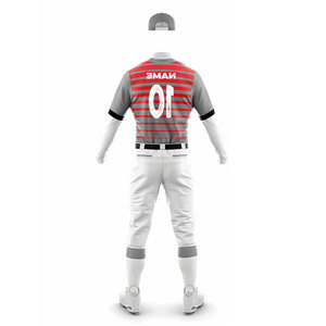 Uniforme de Softbol Personalizado, Jersey con Botones, Pantalón con Cintura Elástica de Manga Larga, Servicio OEM, Uniforme de Béisbol Unisex para Jugadores - Product Image 3