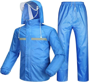 Impermeable Ligero Azul de Harry Johnson Production con Capucha y Protector Facial para Uso en Exteriores 2026 - Product Image 5