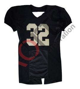 เสื้อฟุตบอลอเมริกันคุณภาพสูง พิมพ์ลายตามสั่ง ด้านหน้าแบบ Tackle Twill ระบายอากาศได้ดี แห้งเร็ว แขนสั้น ทรงพอดีตัว สำหรับผู้ใหญ่ - Product Image 1