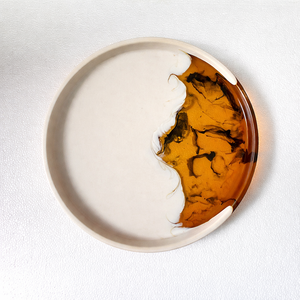 Bandeja Circular de Resina Epoxi para Servir y Almacenar Joyas, Accesorios de Baño y Café, Plato Moderno para Mesa - Product Image 5