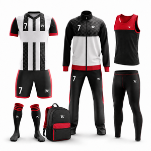 Ensemble de maillots de football personnalisés par sublimation pour hommes, uniforme de football, sac à dos de football, legging, survêtement - Product Image 3