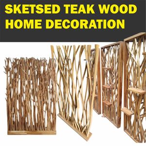 Décoration d'intérieur en bois de teck SKETSHED - Product Image 2
