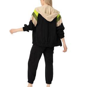 Veste coupe-vent légère pour femme en polyester/nylon avec fermeture éclair, imperméable, séchage rapide, doublure en mesh, écologique, pour l'extérieur - Product Image 2