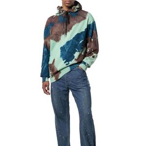Sudadera con Capucha Tie-Dye para Hombre, Corte Regular, Tejida, Diseño Personalizado, Nuevo Estilo, Forro Polar - Product Image 4