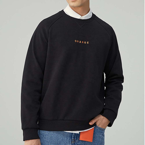 เสื้อสเวตเชิ้ตคอกลมสีส้มสำหรับผู้ชาย ผ้าฝ้าย 100% แขนเสื้อแบบแร็กแลน ทรงปกติ สวมใส่สบายๆ ในฤดูใบไม้ร่วง - Product Image 5