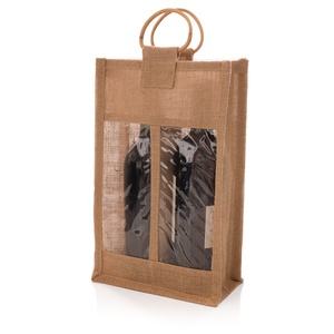 Bolsa de yute para botella de vino, bolsa de transporte de alta calidad, funda de yute para botella de vino, bolsa de regalo, al mejor precio - Product Image 6