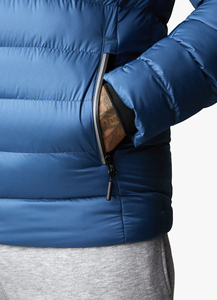 Padded <b>Bubble</b> <b>Coat</b> Puffer Jacket Shiny Unisex Winter Hooded Waterproof Streetwear Jacket with Patchwork Design Crocheted Fabric - Product Image 3