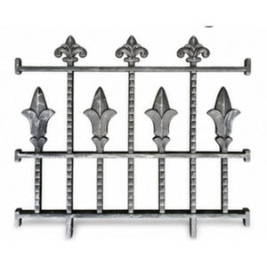 Elegant Cast Iron Boundary Wall Railing Luxury Estate Wrought Iron Perimeter Fence Traditional Mansion Gate Security Spear <b>Top</b> - Product Image 1