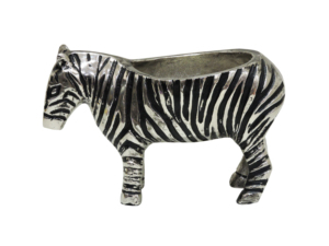 Silver and Black <b>Gold</b> Plated Iron Classic Zebra Planter Figurine for <b>Wall</b> Hanging Floor Garden Decor - Product Image 3