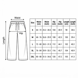 Floral Printed Wide Leg Women Trousers Casual Loose Elastic Waist Summer Beach Pants Breathable Cotton Rayon Blend Trouser - Product Image 6