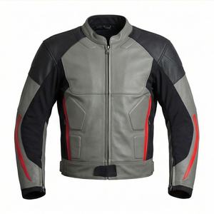 Veste de moto en cuir véritable pour homme de qualité supérieure, nouvelle arrivée, vestes de moto d'hiver, protections amovibles, personnalisables - Product Image 1