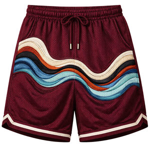 Pantalones cortos deportivos de malla de verano para hombre, ligeros, para gimnasio, entrenamiento, correr, fitness, secado rápido, transpirables, cintura elástica, pantalones informales - Product Image 2