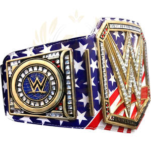 Cinturón de Campeonato Mundial de Lucha Libre Ligera - Correa de Zinc y Cuero, Tamaño/Logotipo Personalizable, DAKOTA SPORTS - Product Image 5