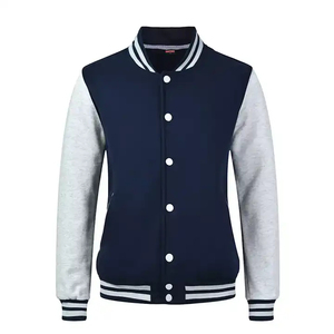 Wholesale Custom Logo <b>Men's</b> <b>Canvas</b> Stand Collar Varsity <b>Jackets</b> With Front Logo For Winter Custom Color & Size Varsity <b>Jacket</b> - Product Image 3