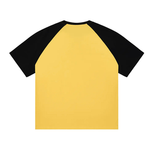 T-shirts à manches courtes raglan avec logo personnalisé, coupe ample, pour hommes et femmes, style streetwear, impression numérique DTF DTG, impression à l'écran - Product Image 2