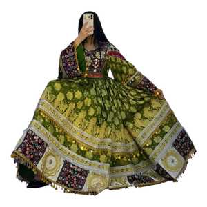 Vestidos de Noche Étnicos Afganos Personalizados, Ropa Tradicional Bohemia Bordada a Mano para Mujer, Venta al Por Mayor OEM - Product Image 1