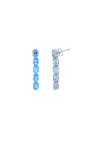 Blue Topaz <b>Necklace</b> <b>Set</b> in 92.5 Sterling <b>Silver</b> KLSS-40236 - Product Image 2