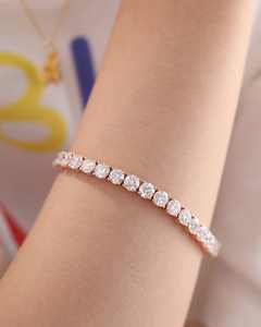 Pulsera y Collar de Cadena de Tenis de Plata 925 con Moissanita, Joyería Hip Hop Iced Out para Hombres y Mujeres - Product Image 4